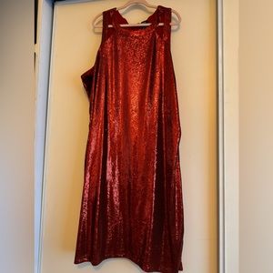 NWOT June+Vie Red sequin dress size 28w